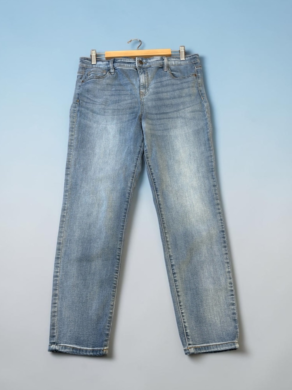 Buffalo David Bitton, Aubrey High Rise Stretch Ankle Jeans, Size 12, Blue